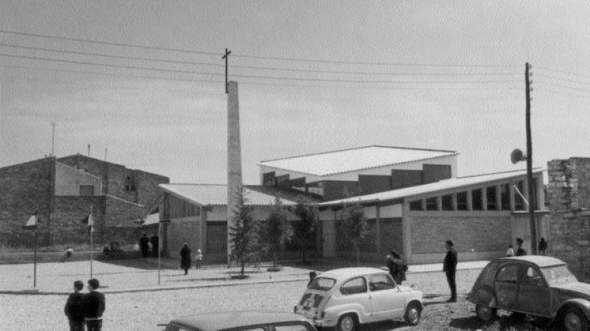Panoràmica del temple del Cor de Maria (1966)