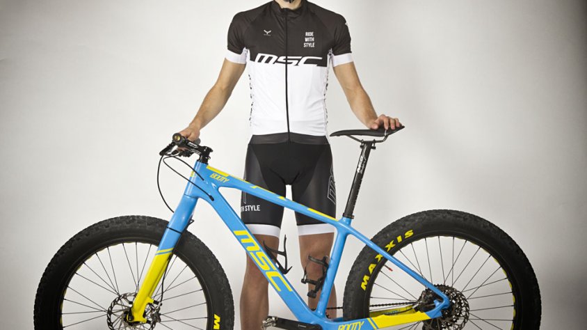 El ciclista targarí Josep Térmens amb la seva bicicleta