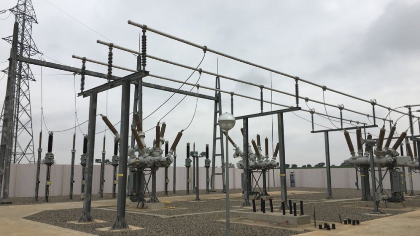 Imatge de les instal·lacions de la subestació