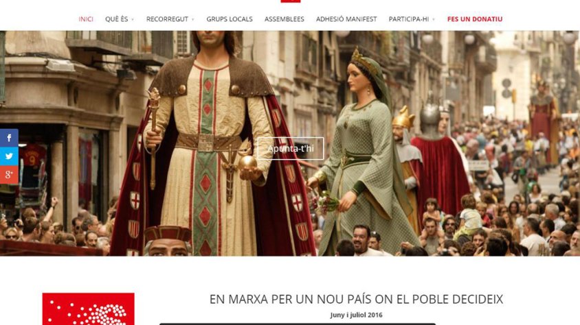 La pàgina web de la Marxa Som