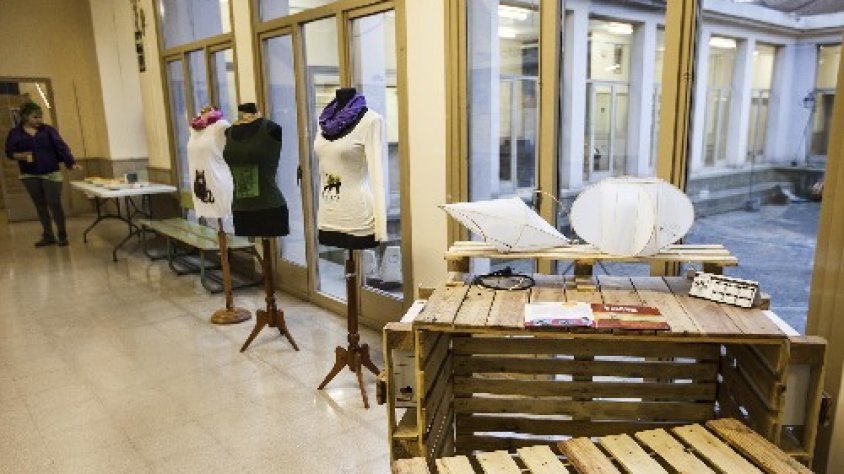 Imatge d'alguns dels treballs dels alumnes del centre