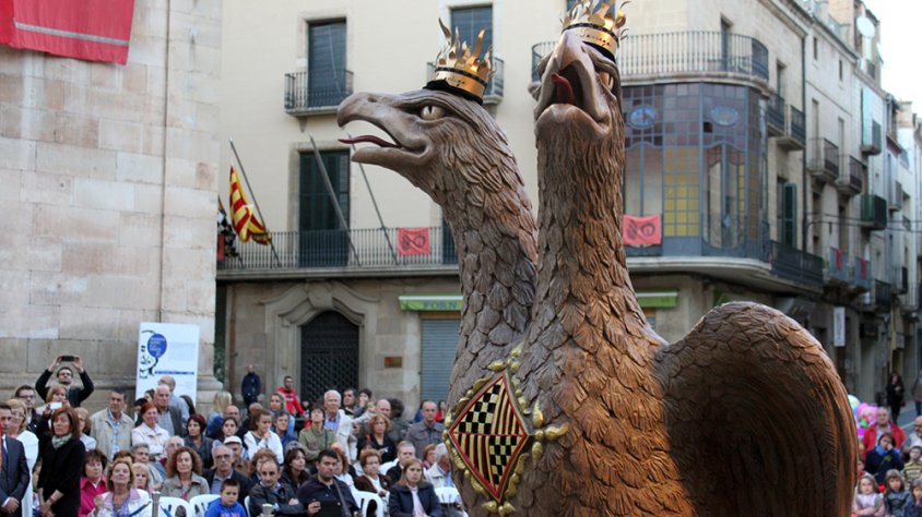 El ball de l'àliga durant l'Eixida