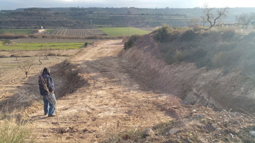 La zona on s'han de construir els futurs jardins de la residència