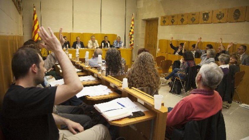 Imatge del ple celebrat ahir al Consell Comarcal