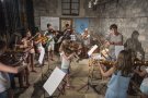 Catorze músics conviuen una setmana amb la viola a Verdú