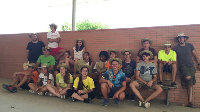 Els participants al camp de treball que es fa a Linyola