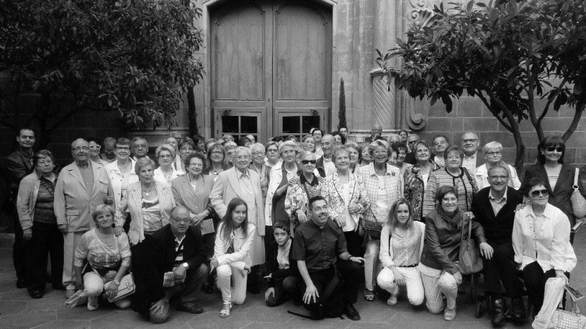 El grup del pelegrinatge arxiprestal de Tàrrega a la catedral de Solsona