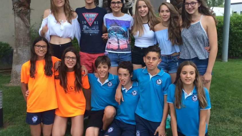 Alguns dels nedadors targarins que han participat en els Campionats de Catalunya