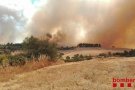Nalec, el municipi més afectat per l'incendi de Rocallaura amb prop de 500 hectàrees