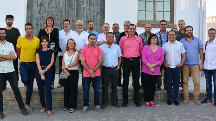 Foto de grup dels representants de les empreses que enguany formen part del Club dels Mecenes