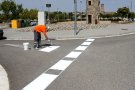 Tàrrega renova la senyalització horitzontal del nucli urbà