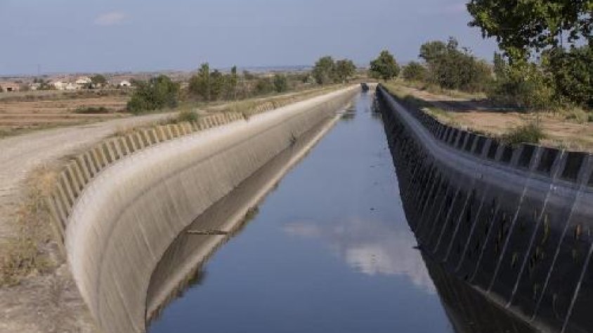 Imatge d'arxiu del canal d'Urgell.