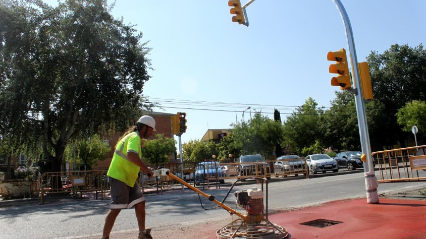 Treballs de pavimentació realitzats aquesta setmana