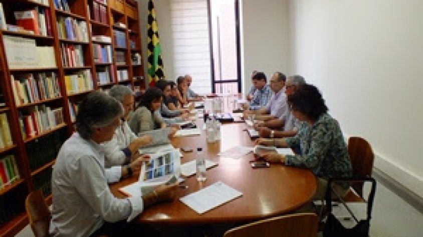 Imatge de la reunió d'ahir per a la creació del consorci