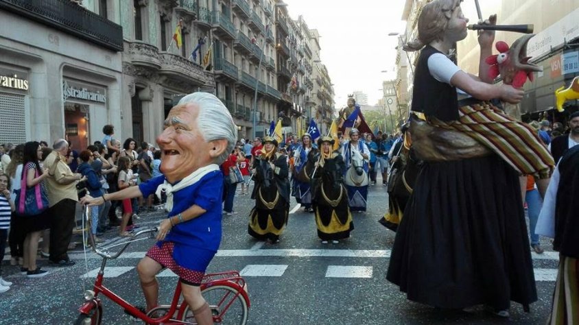 Un moment de la cercavila per Barcelona