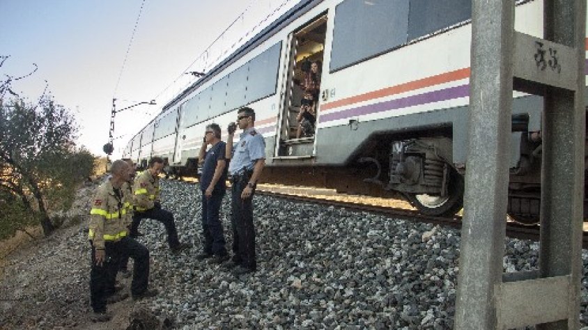 Un tren de la línia de Manresa avariat el passat 7 de setembre a l'altura de Tàrrega