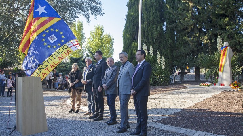 El conseller de Justícia va presidir l'acte homenatge a Companys al Tarròs