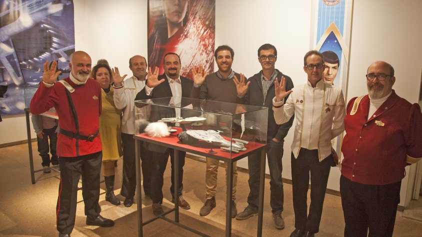 La inauguració de l'exposició a la Sala Marsà