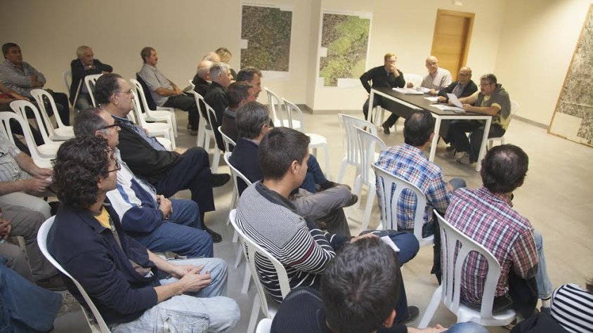 Un moment de l'assamblea celebrada divendres