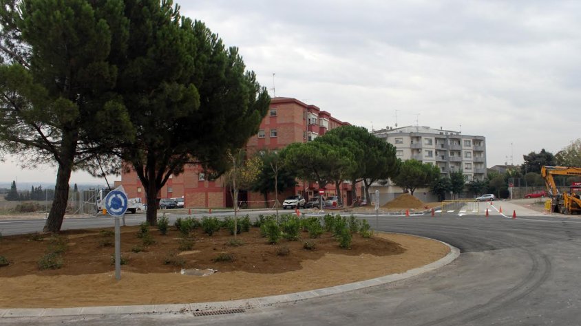 Imatge de la rotonda construïda a la Rambla del Canalet
