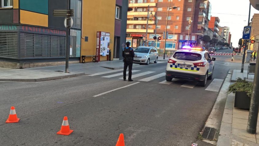 La policia va desviar el trànsit fins que Adif va reparar l'avaria