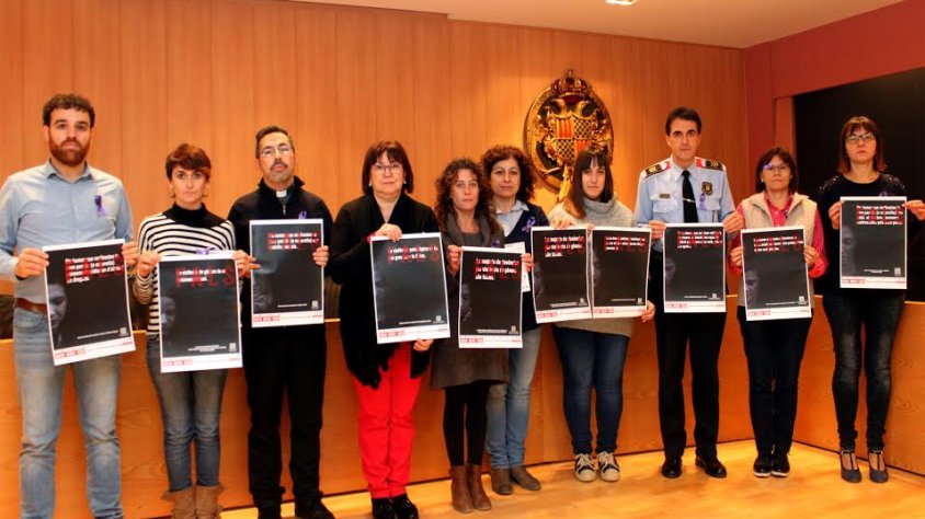 Representants dels col·lectius participants a la campanya