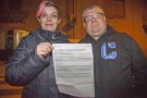 Protestes per una família sense electricitat a Vilagrassa