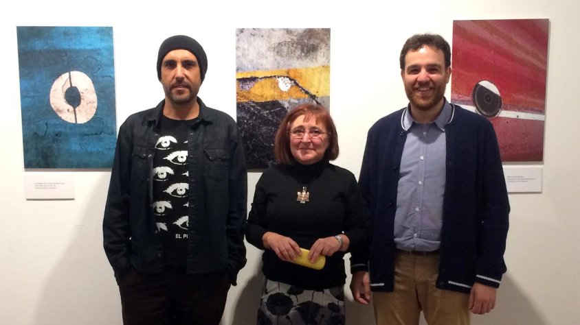 Un moment de la inauguració de la mostra