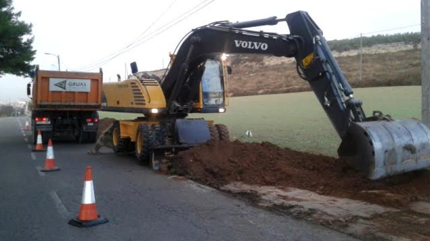 Primers treballs del nou itinerari no motoritzat