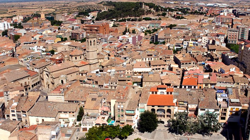 Imatge d'arxiu del centre urbà de Tàrrega