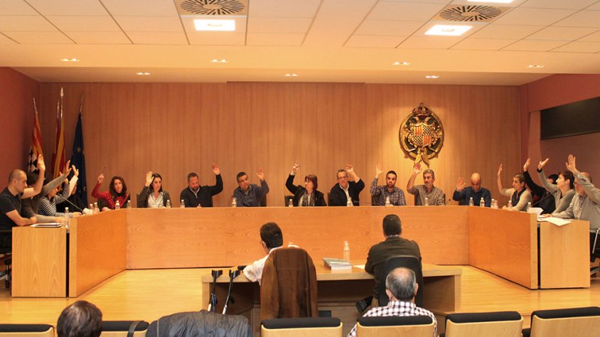Imatge d'arxiu d'una sessió del Ple