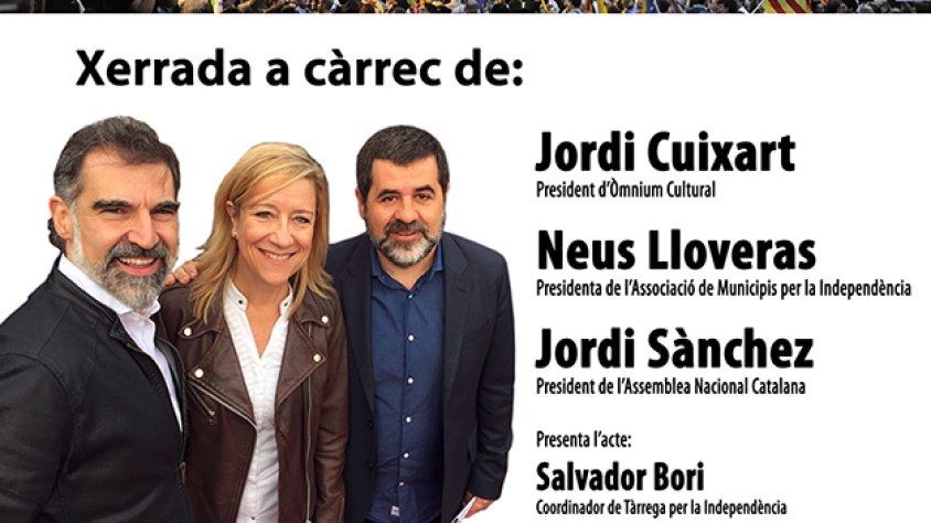 El cartell de l'acte que Tàrrega per la Independència fa aquest dissabte