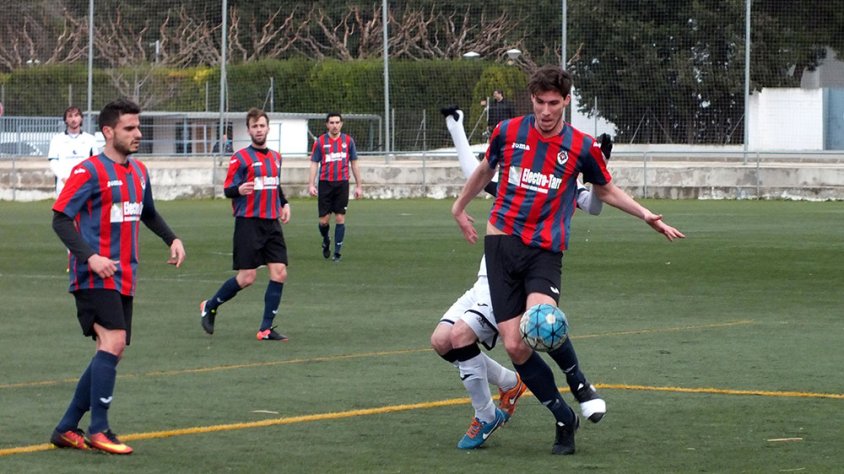 Imatge del partit jugat a les Borges
