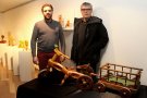 Lucio Ortega exposa la seva obra en fusta a la Sala Marsà