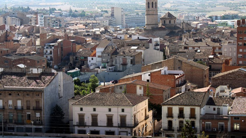 Imatge del nucli urbà de Tàrrega