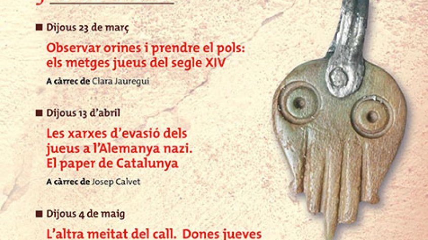 El cartell del cicle de xerrades sobre el llegat jueu 2017