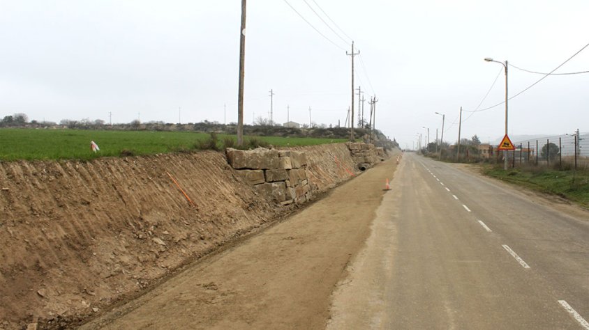 Obres a la carretera entre Tàrrega i El Talladell