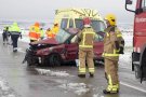 Mor una dona en una topada entre tres vehicles a la C-14 a Claravalls