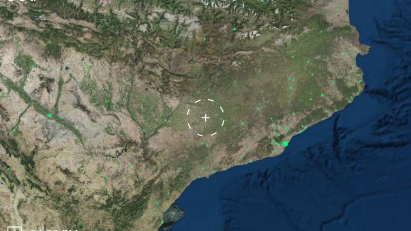 Imatge de l'aplicació que situa Ràdio Tàrrega al mapa