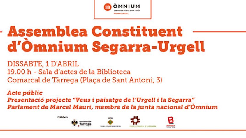 Convocatòria de l'assemblea per constituir l'entitat