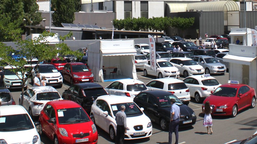 Imatge del recinte firal on s'hi van exposar 350 models