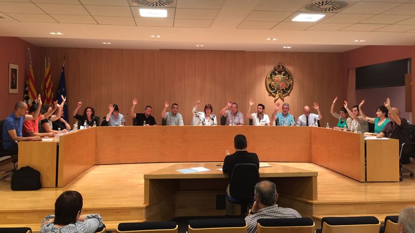 Tots els regidors van votar a favor del conveni amb Ensenyament
