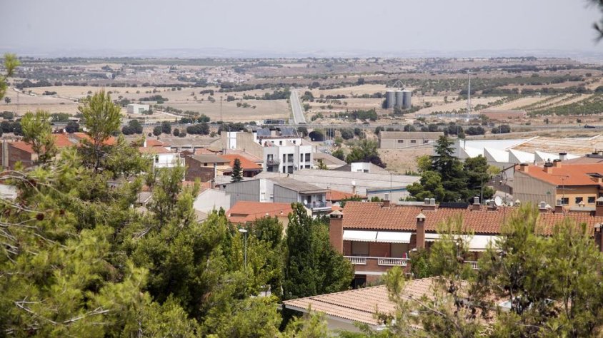 Vista de la zona Nord de Tàrrega des del parc de Sant Eloi