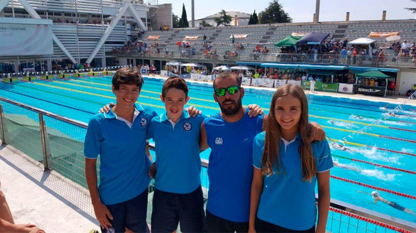 Els joves que es van classificar per a les proves disputades a les piscines Picornell