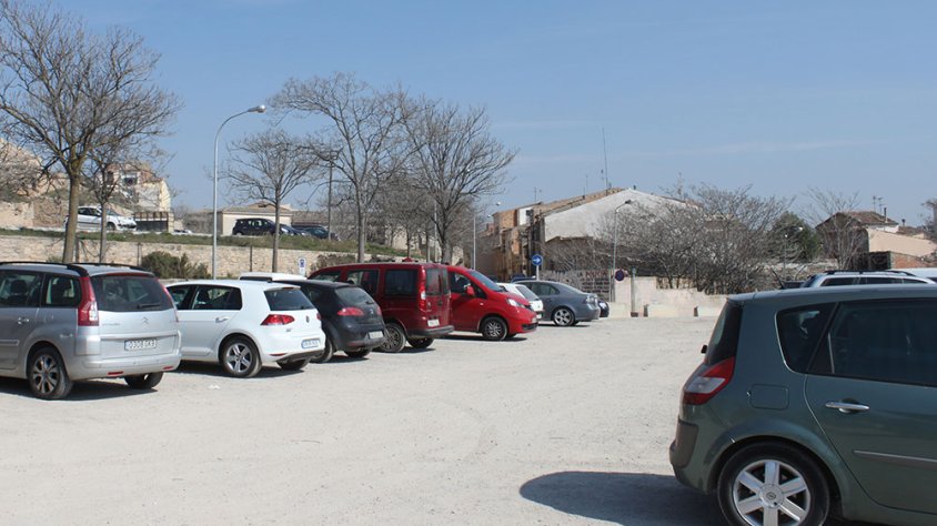 Part del pàrquing que ara mateix té capacitat per a 150 vehicles