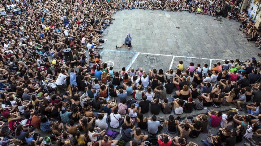 Imatge d'un espectacle en la darrera edició de FiraTàrrega