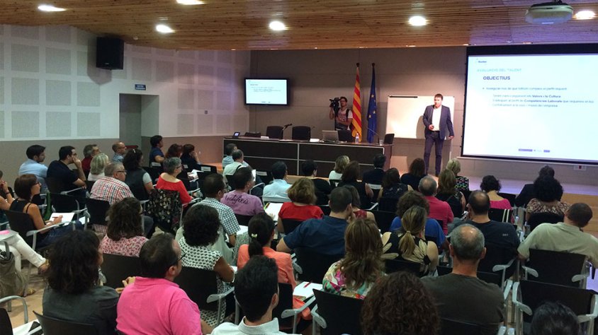 Un moment de la jornada celebrada aquest dijous a Tàrrega