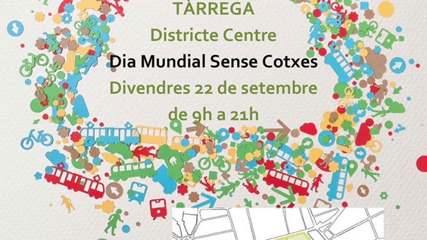 El cartell de la convocatòria del Dia Sense Cotxes