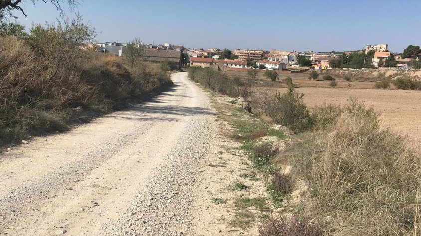 Imatge del camí de les Garrigues Altes de Tàrrega, on va ser trobat el cadàver