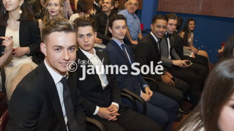 Alumnes del centre que van assistir a l'acte